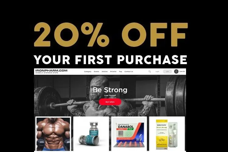 10% OFF for your First Order at IRONPHARM