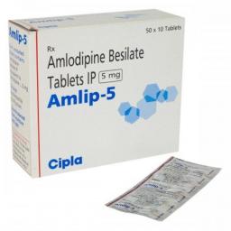 Amlip 5 mg  - Amlodipine - Cipla, India