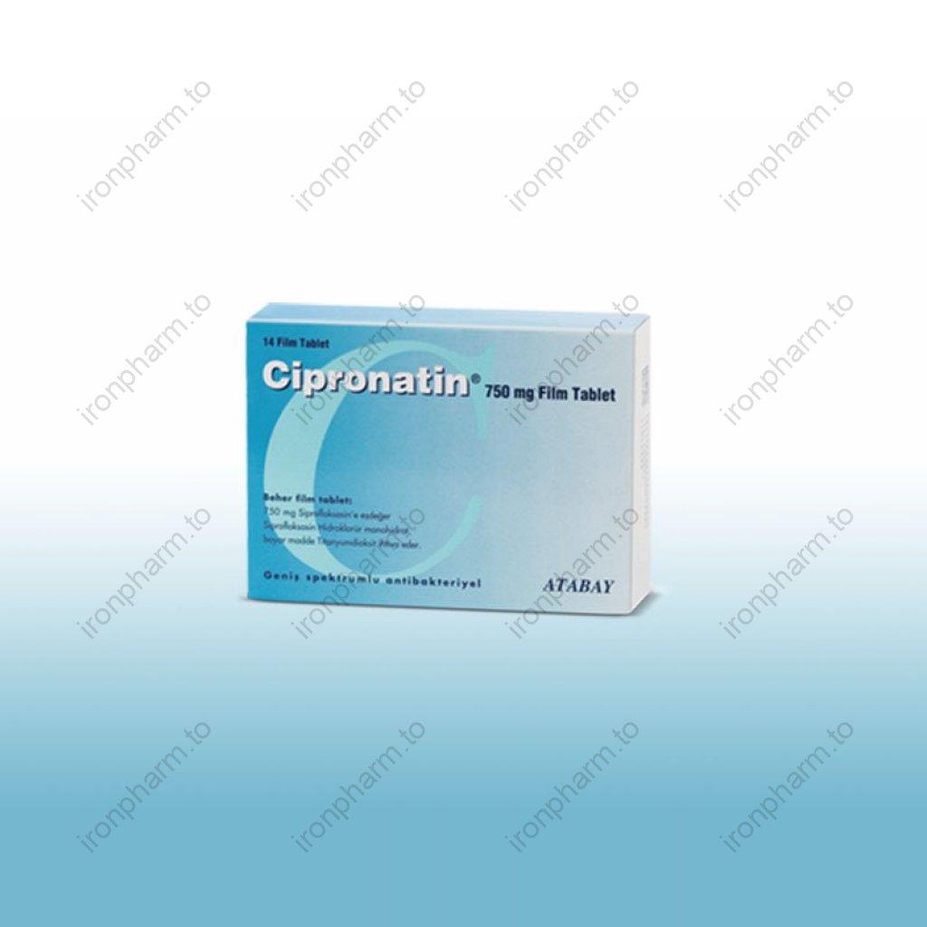 Cipronatin 750 mg - Ciprofloxacin - Atabay Cipronatin 750 mg - Ciprofloxacin - Atabay