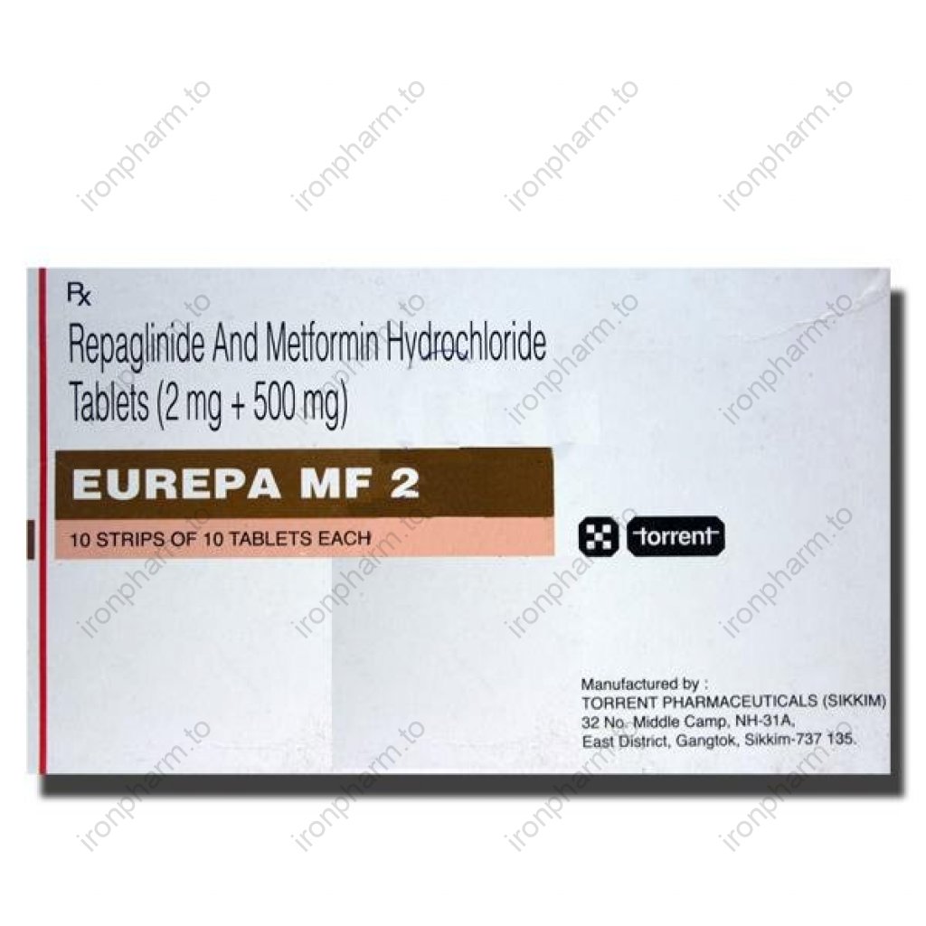 Eurepa MF 2/ 500 mg - Repaglinide - Torrent Pharma Eurepa MF 2/ 500 mg - Repaglinide - Torrent Pharma